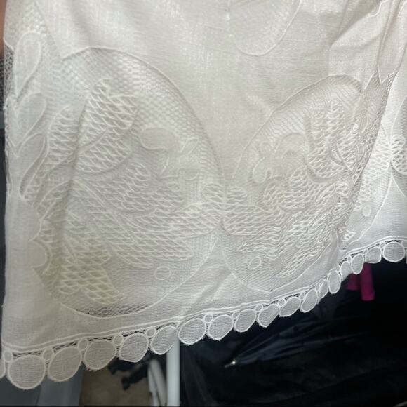 0238 ELIZA J White Sheath Lace Dress - Picture 7 of 10